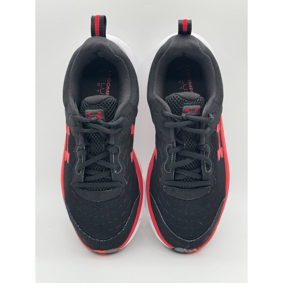 Under Armour Charged Assert 10 Size 7 Low Black Red White Camo Preowned - Picture 10 of 12